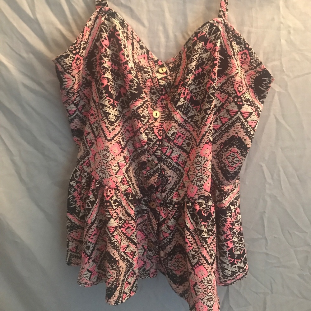 B Jewel Aztec Tank